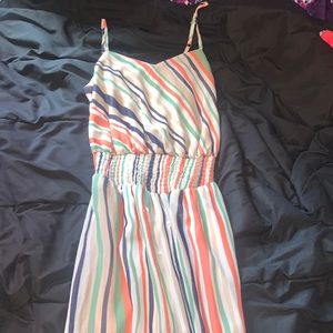 Striped maxi dress (view video)